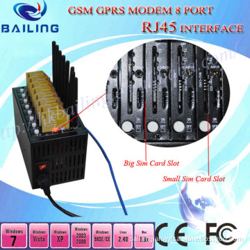 Professional RJ45 GSM Modem Pool 8 Port Wavecom Q2403